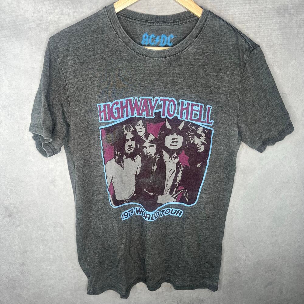 Men's Lucky Brand ACDC Highway to Hell Graphic T-Shirt Size Small